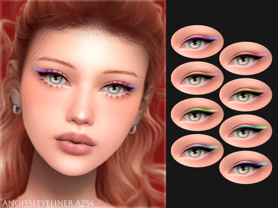 Подводка, линзы и брови "Eyeliner A254, EYES A286 & Eyebrows n128"