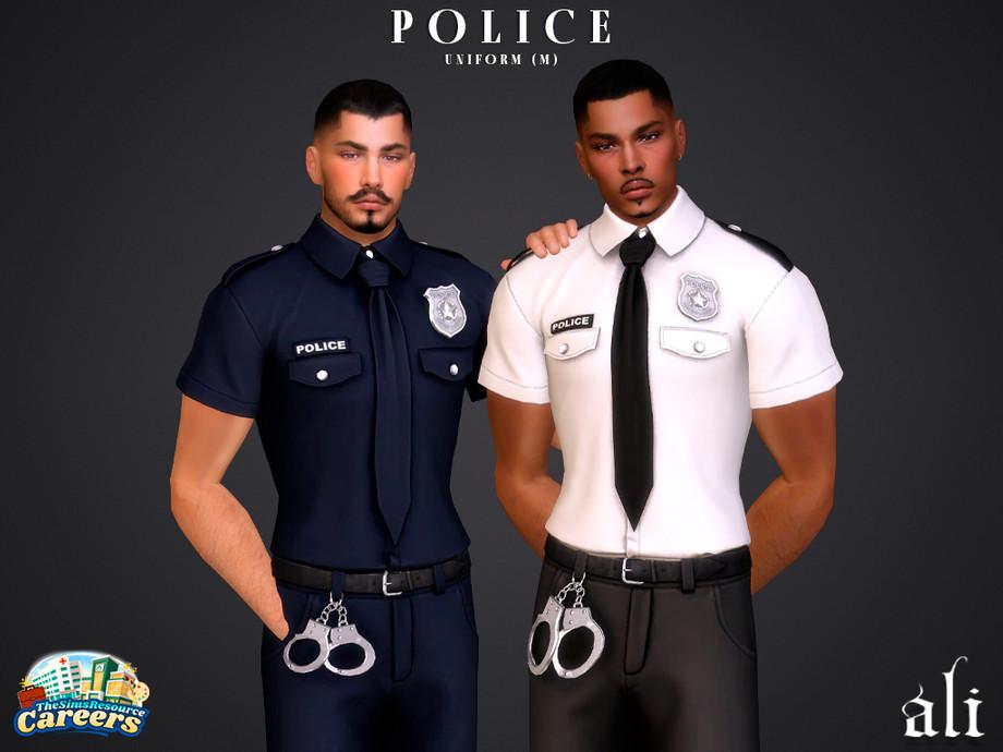 Полицейская форма для симов "Careers - POLICE uniform"