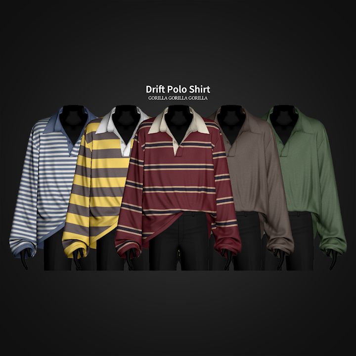 Поло для симов "Drift Polo Shirt"