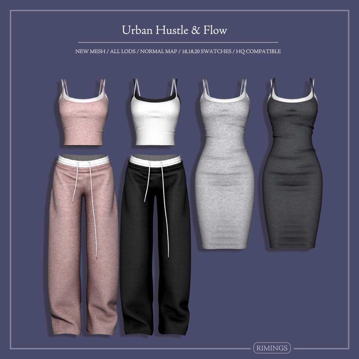 Повседневная одежда для симочек "Urban Hustle & Flow"
