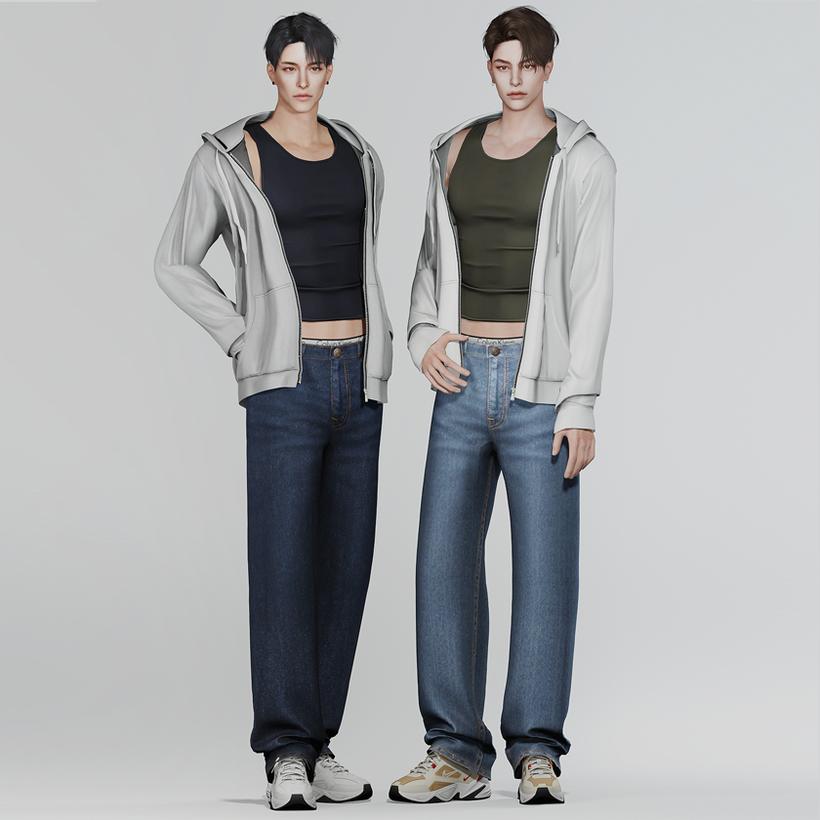 Повседневная одежда для симов "Basic set 34"