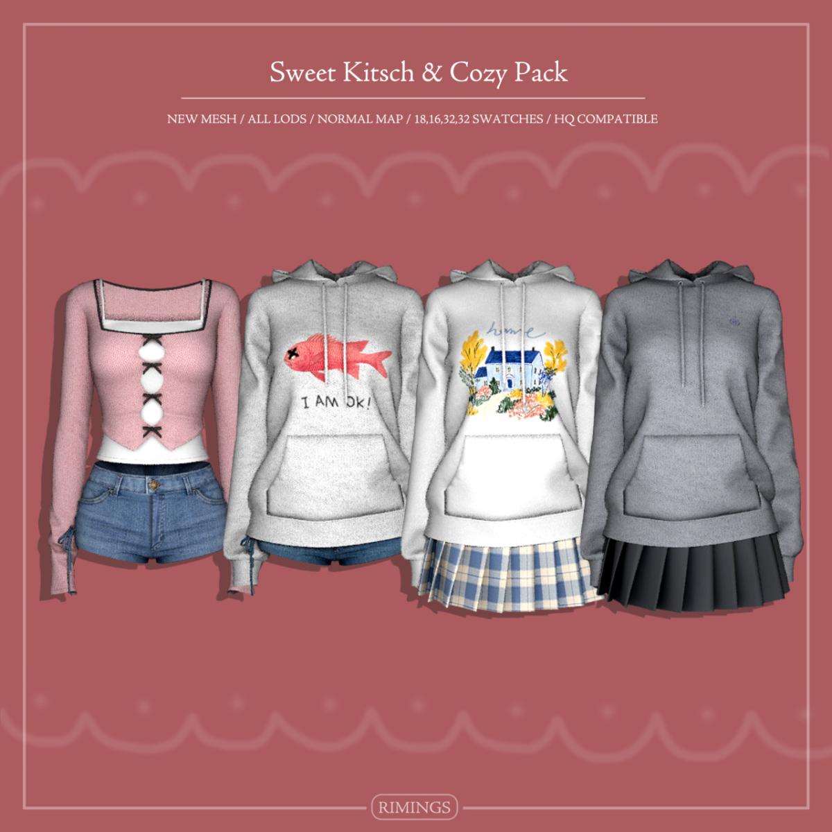 Повседневный мини-сет "Sweet Kitsch & Cozy Pack"