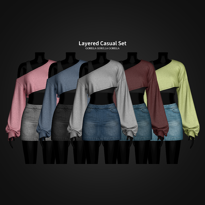 Повседневный сет для симочек "Layered Casual Set"