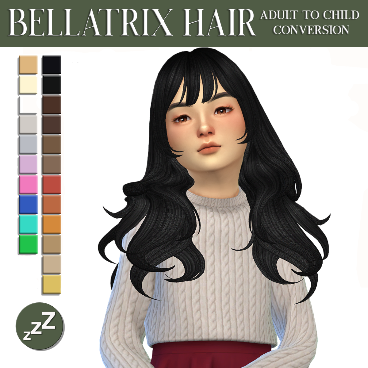 Прическа для девочек "Bellatrix Hair"