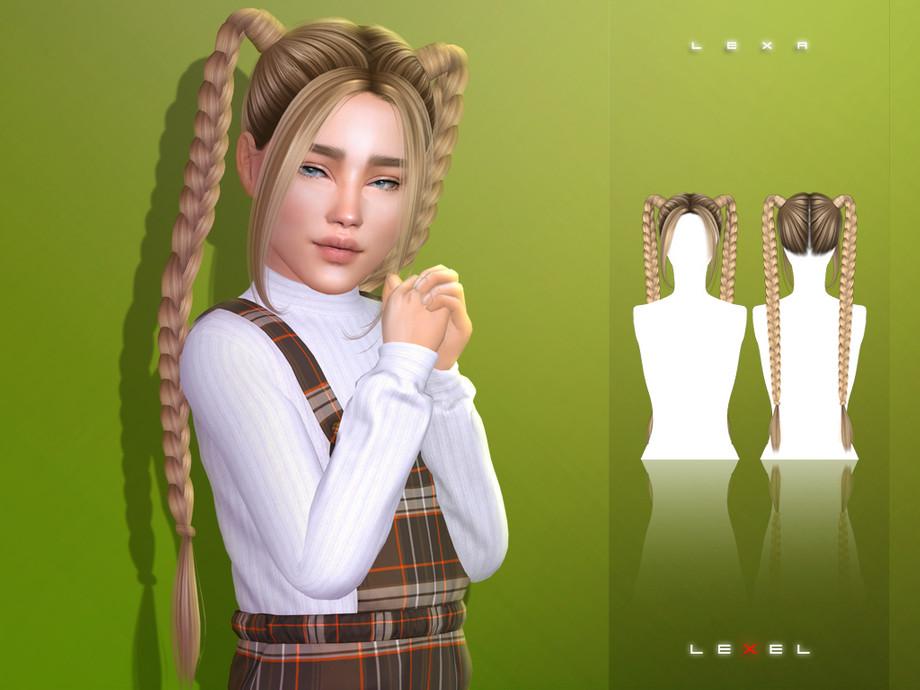 Прическа для девочек, малышек и женщин "Lexa long braids with bangs"