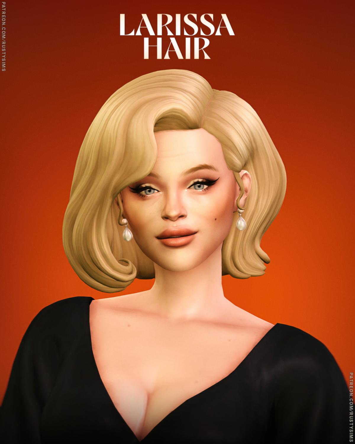 Прическа для симочек и симов "Larissa Hair"
