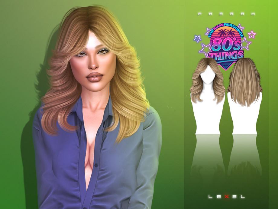 Прическа для женщин, девочек и малышек "Farrah 80s retro"