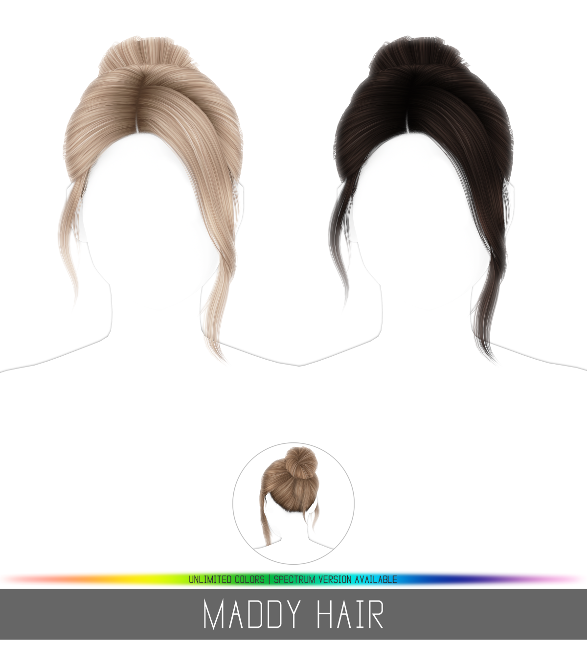 Прическа для женщин, девочек и малышек "MADDY HAIR"