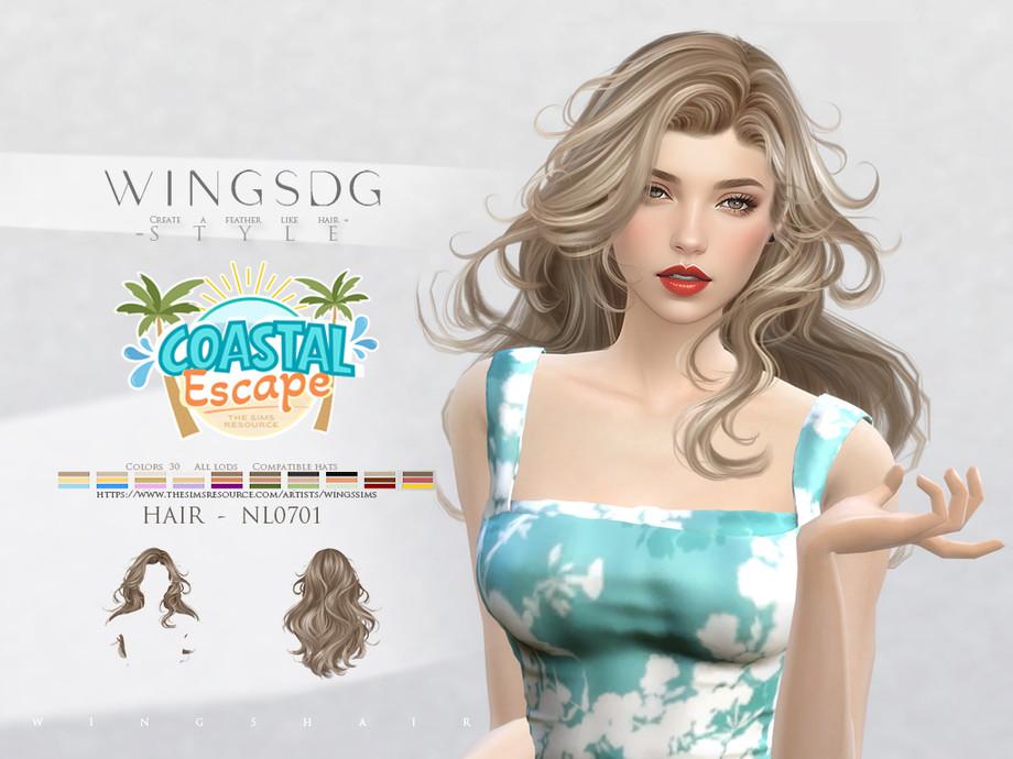 Прическа "flowing long hair"
