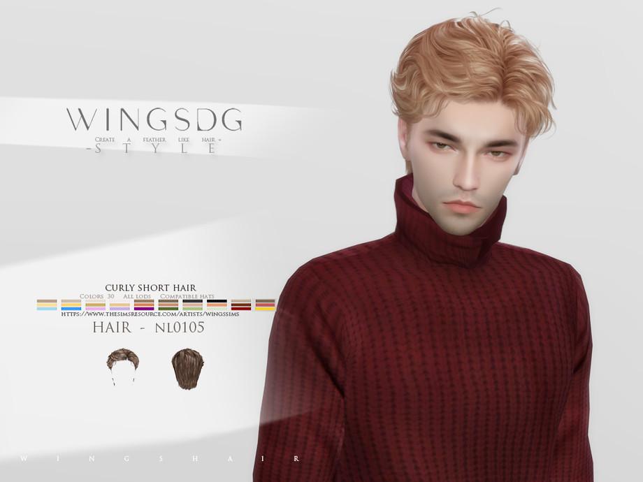Прическа "WINGS-NL0105-curly short hair"