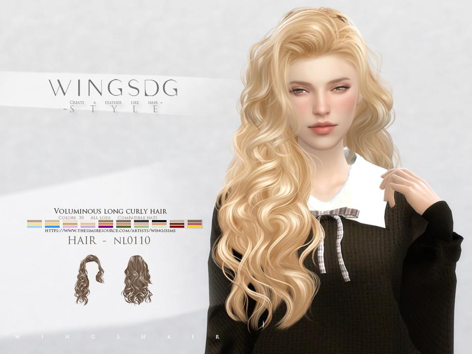 Прическа "WINGS-NL0110-Voluminous long curly hair"