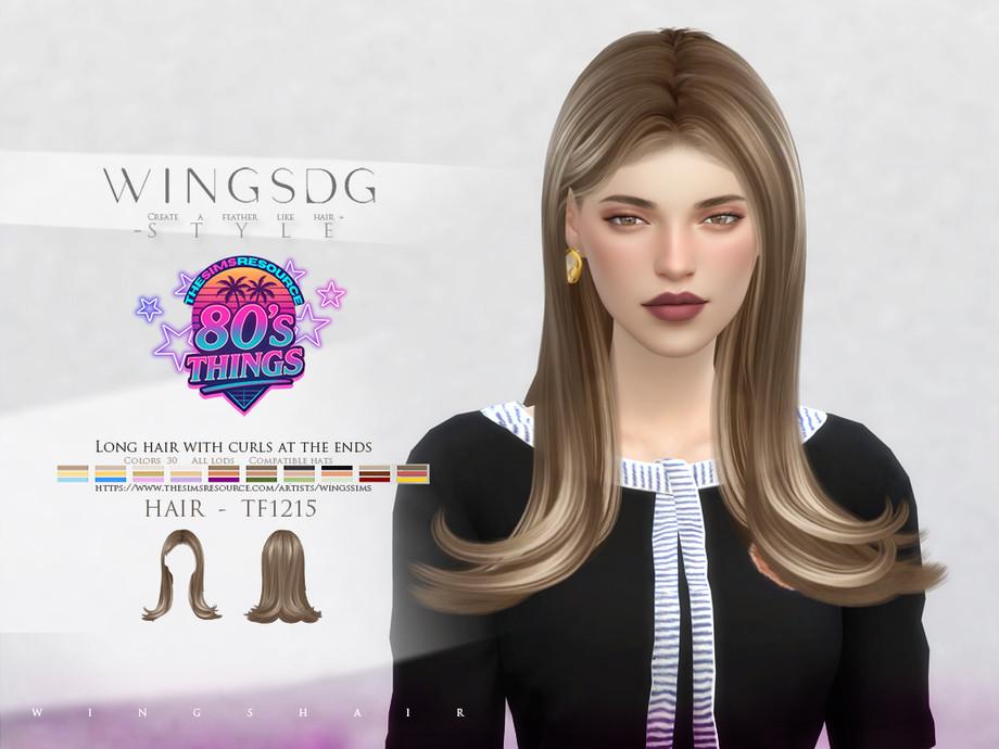 Прическа "WINGS-TF1215-Long hair with curls at the ends"