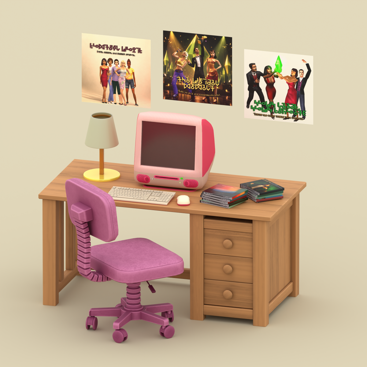 Рабочее место "Bubble Y2K Mac Workspace"