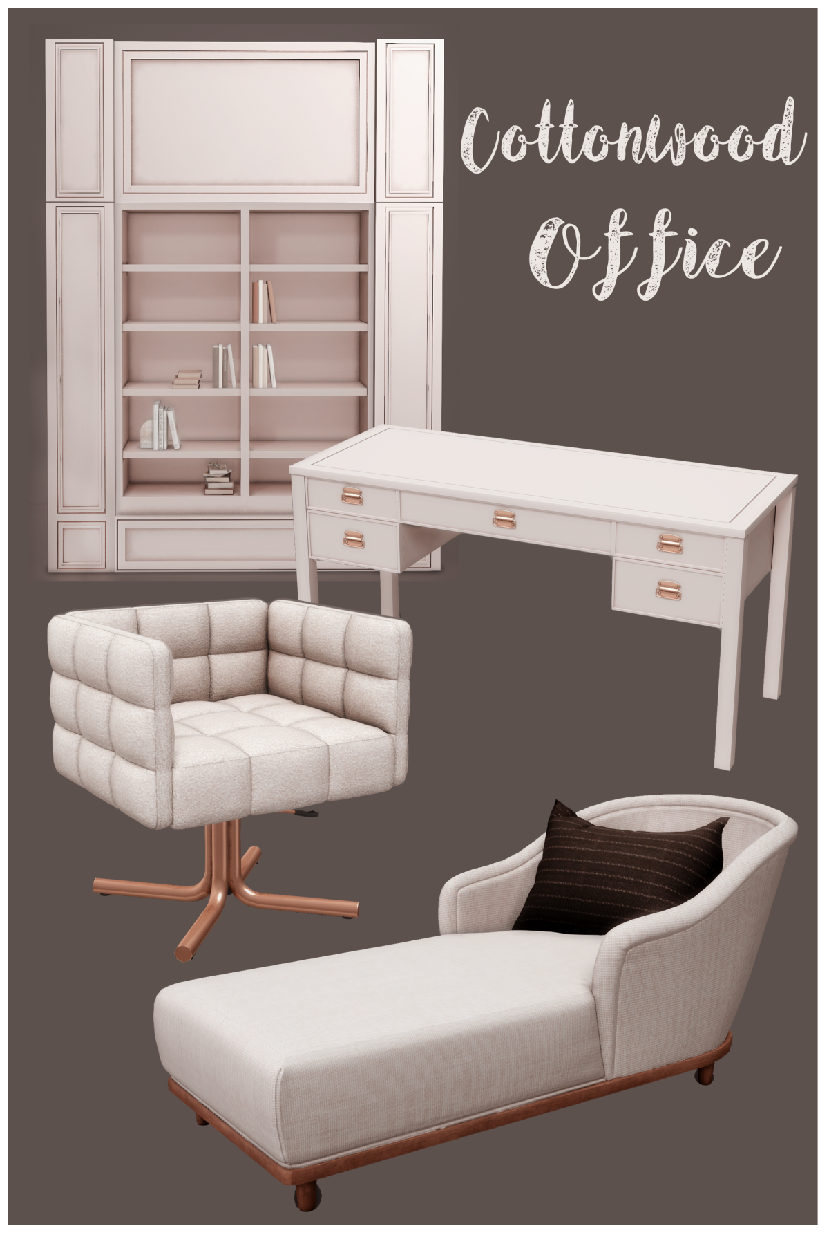 Рабочий кабинет "Cottonwood office"