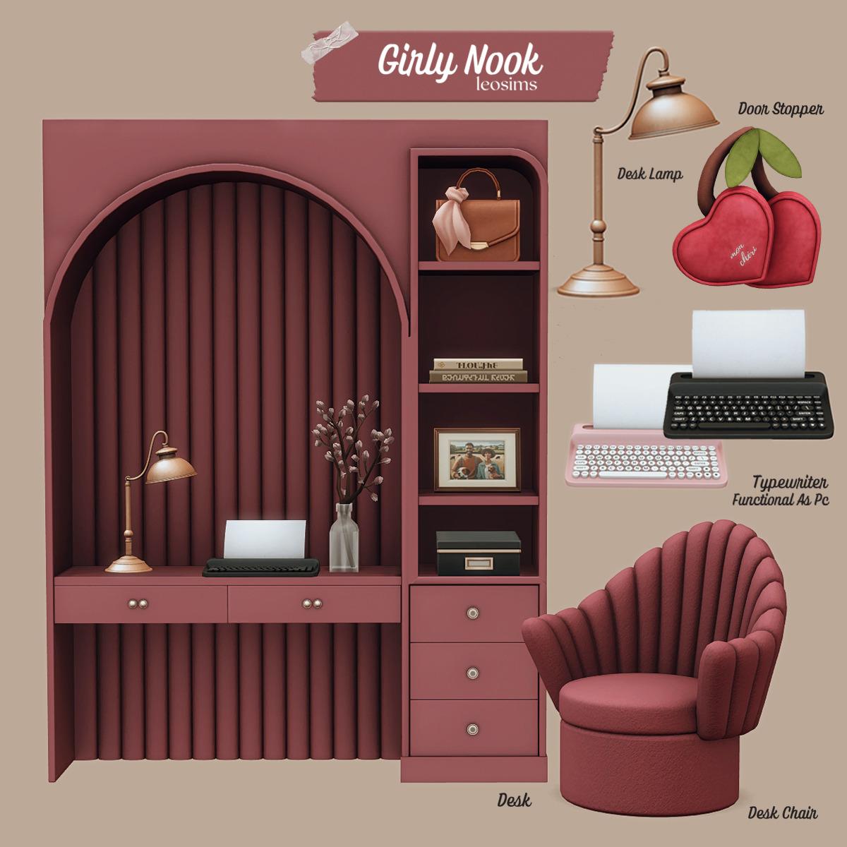 Рабочий кабинет для симочек "Girly Nook"