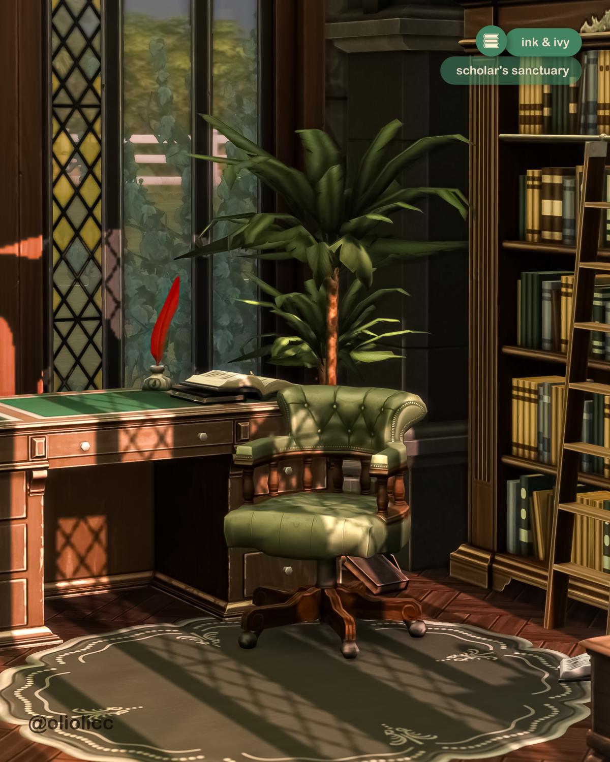 Рабочий кабинет "Ink & Ivy: Scholar's Sanctuary"