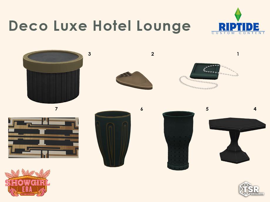 Рандомный сет в стиле ар-деко "Deco Luxe Hotel Lounge"