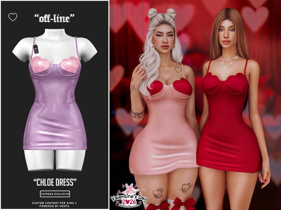 Романтичное платье для симочек "Chloe Dress"