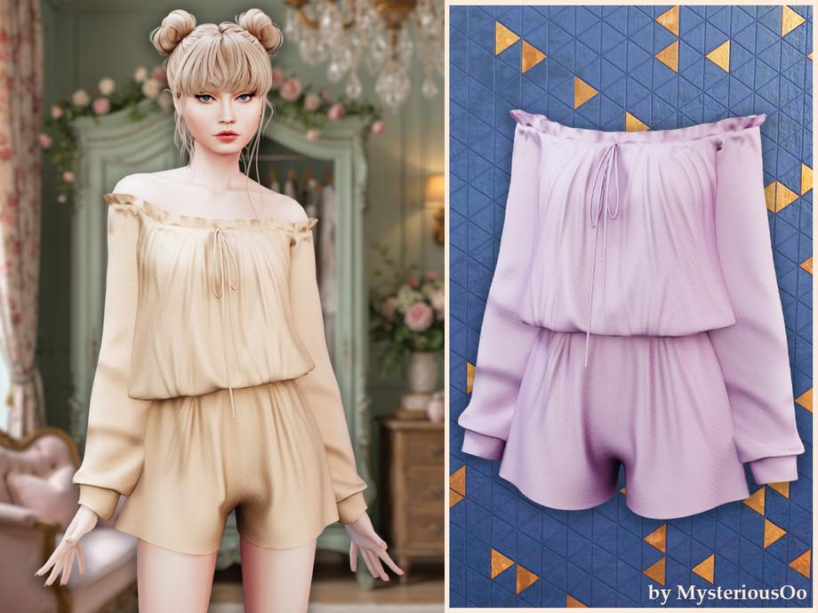 Ромпер для симочек "Off shoulder lounge romper"