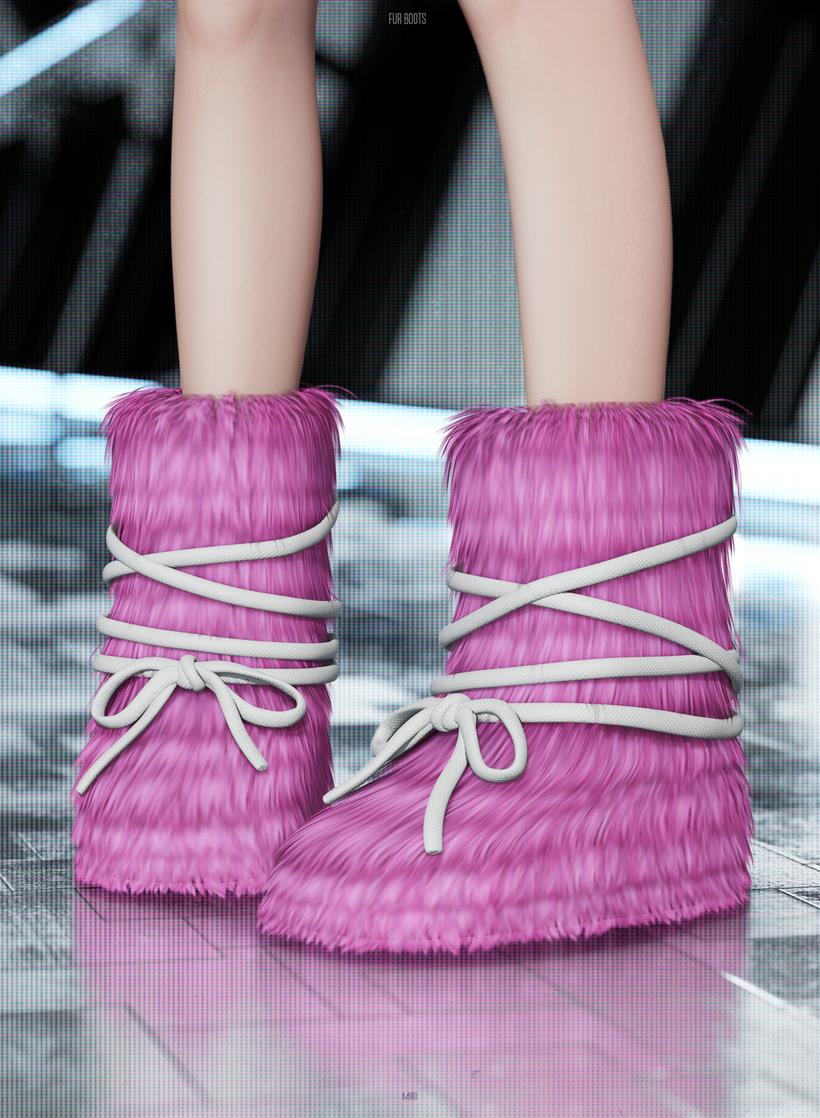 Сапоги для симочек и симов "Fur Boots"