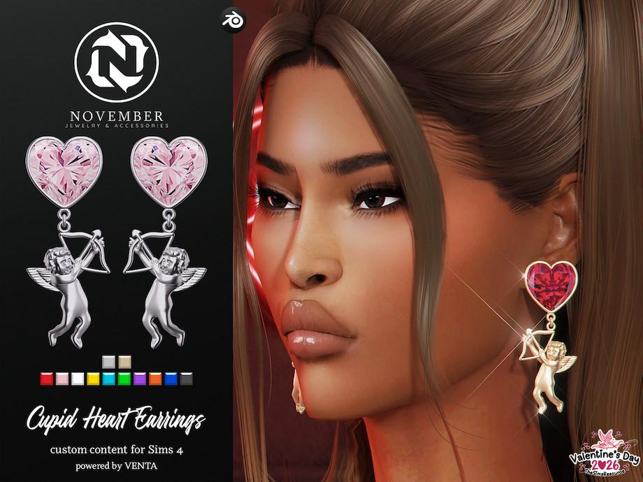 Серьги "Cupid Heart Earrings"