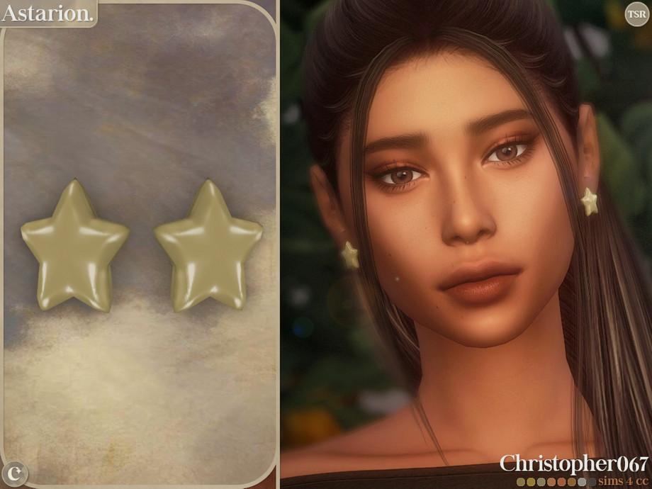 Серьги для симочек "Astarion Earrings - Big Star Stud Earrings"