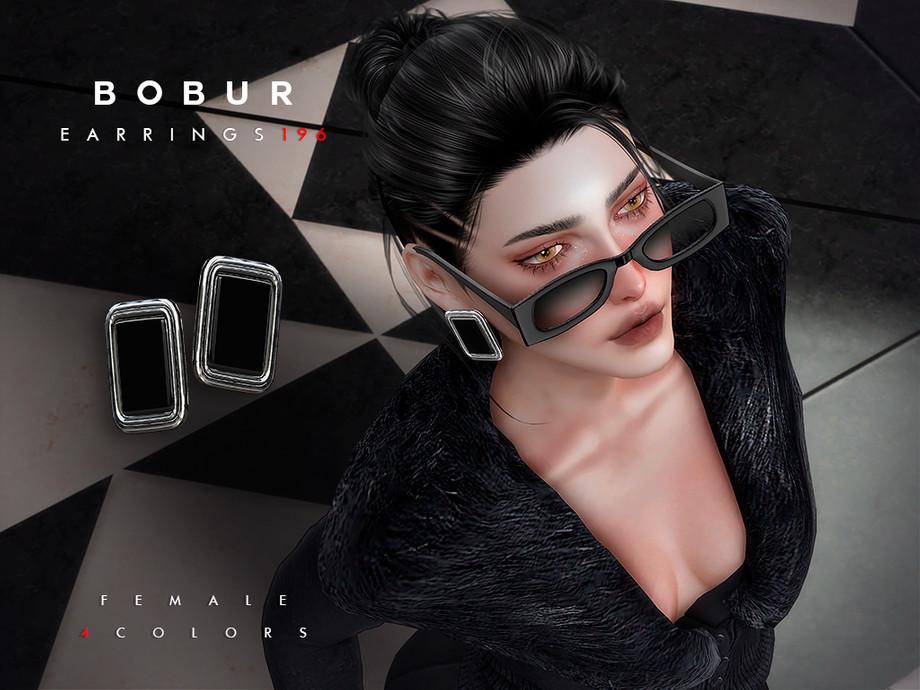 Серьги для симочек "Massive Square Stud Earrings"