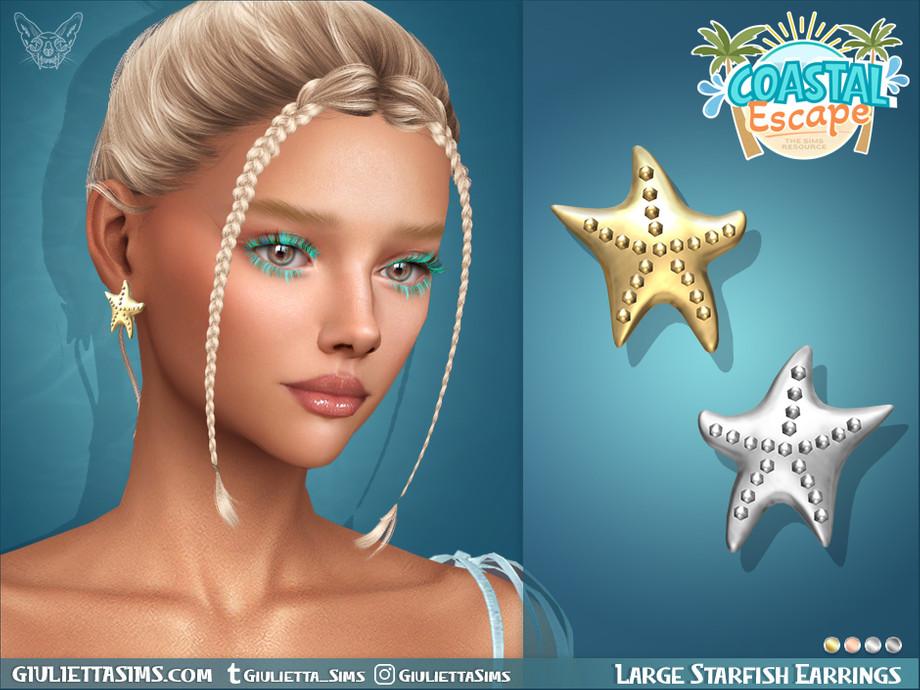 Серьги для женщин и девочек "Coastal Escape - Large Starfish Earrings"