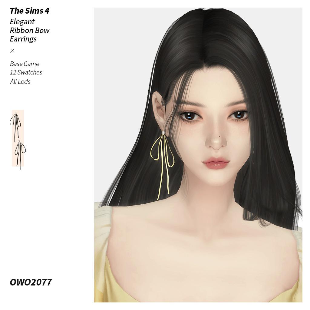 Серьги "Elegant Ribbon Bow Earrings"