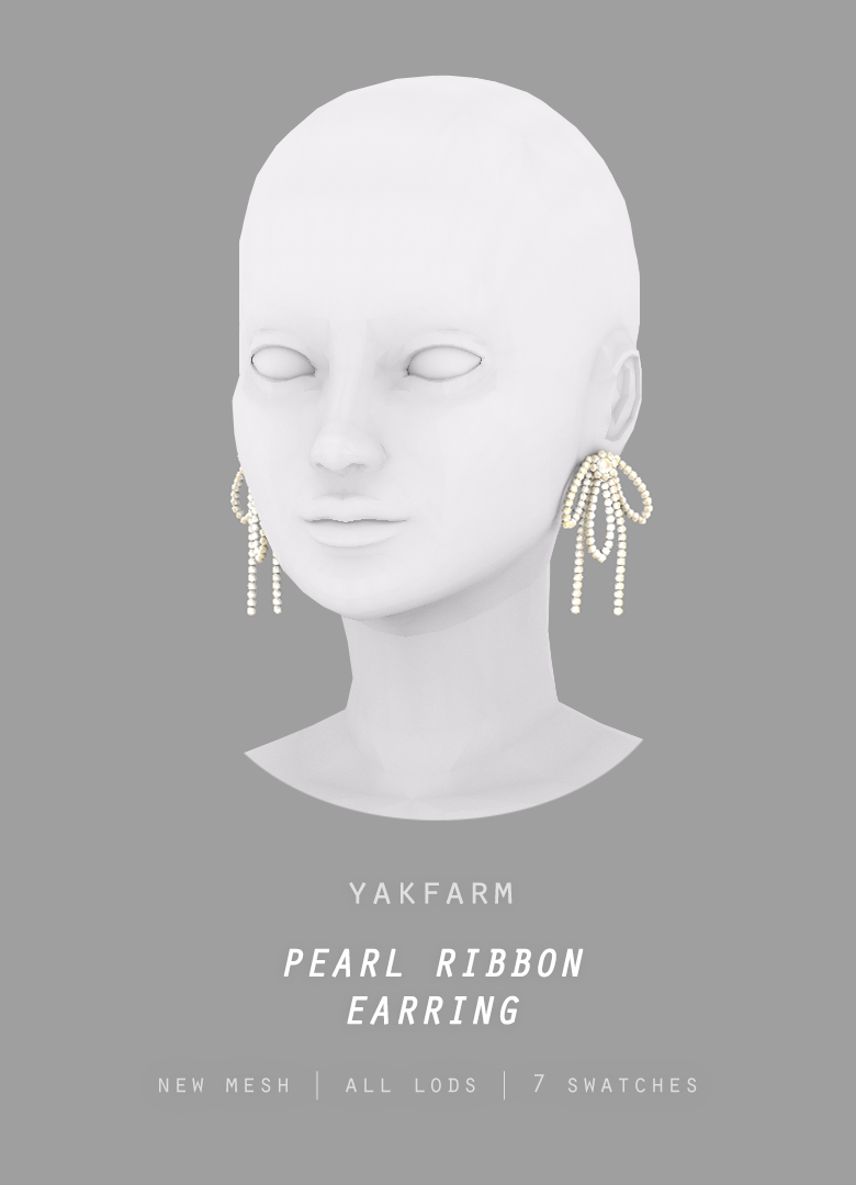 Серьги "Pearl Ribbon Earring"