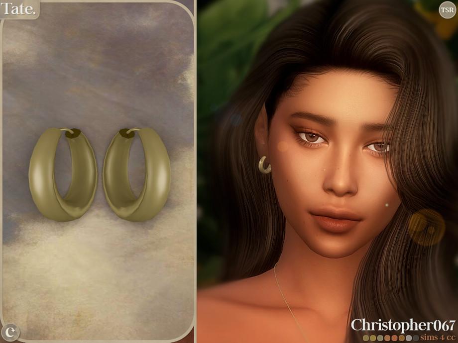 Серьги "Tate Earrings - Chunky Hoop Earrings"