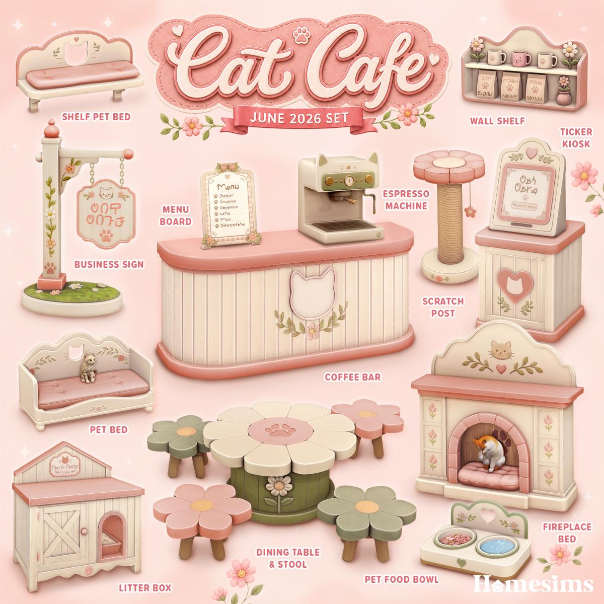 Сет для кафе "Cat Cafe"