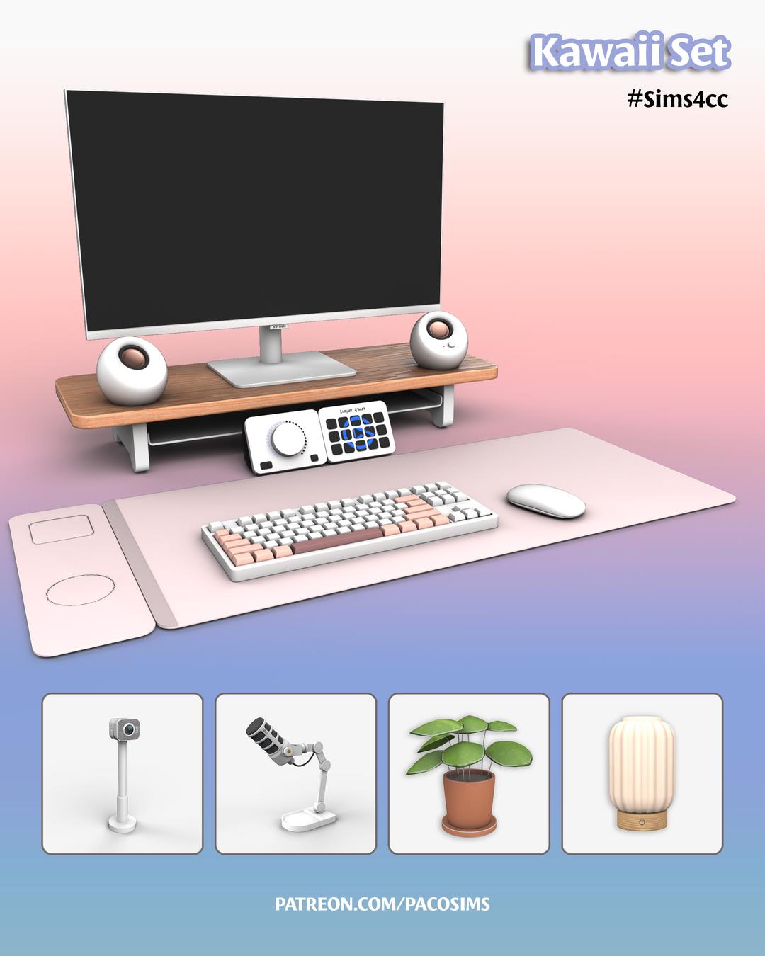 Сет для рабочего кабинета "Kawaii Setup"