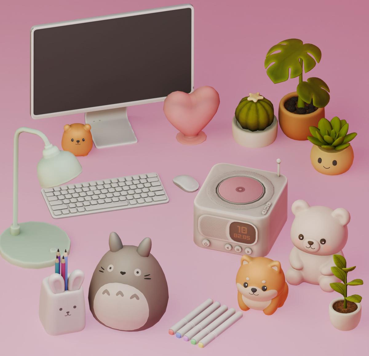 Сет для рабочего места "Cutesy Desk Set"