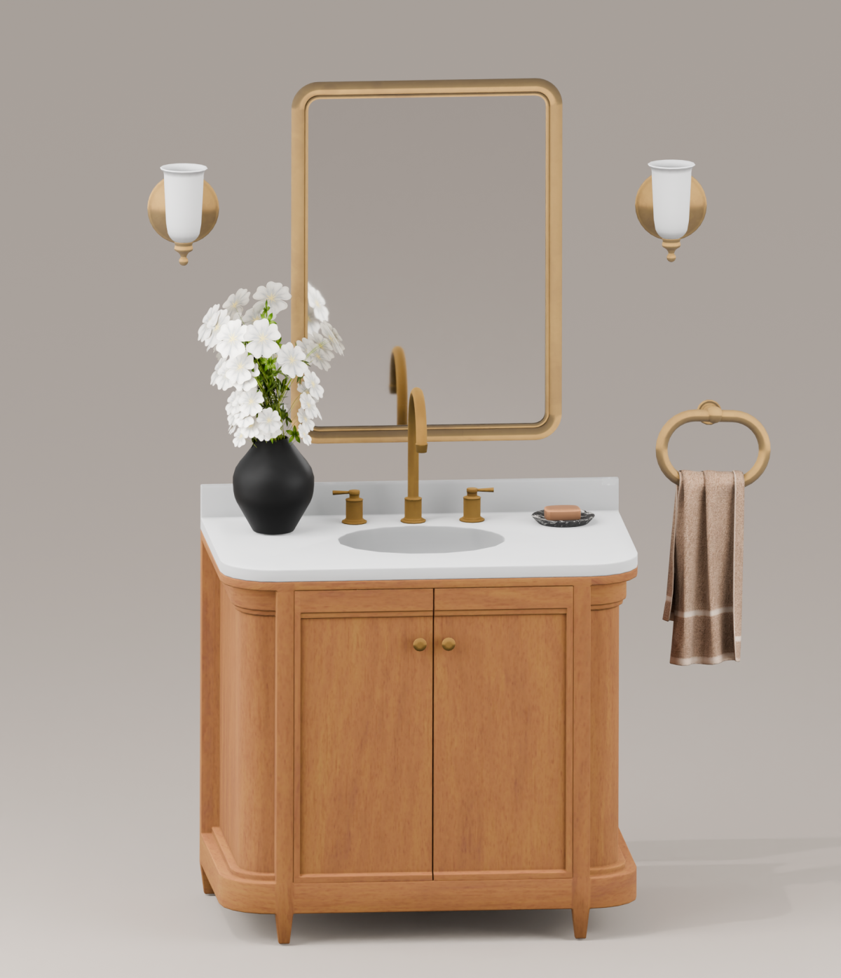 Сет для ванной комнаты "Theodora Vanity Set"