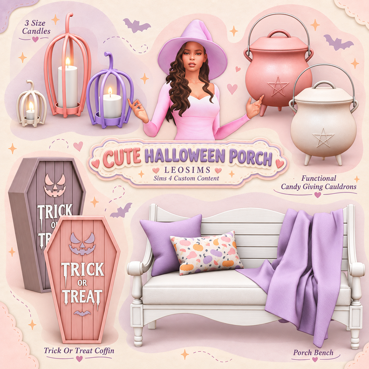 Сет для Хэллоуина "Cute Halloween Porch"