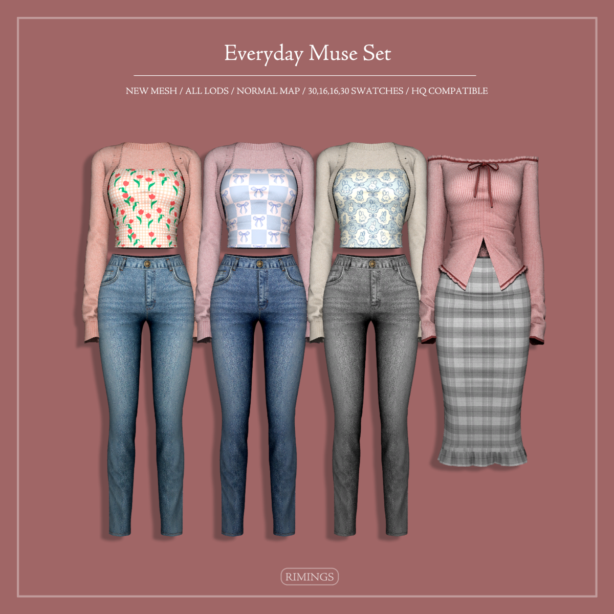 Сет повседневной одежды "Everyday Muse Set"