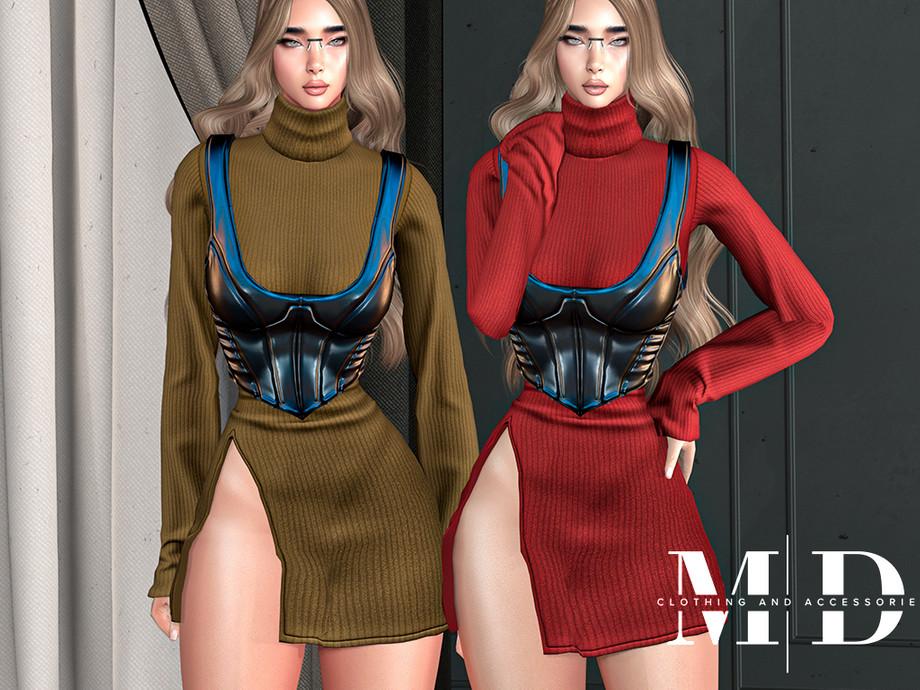 Сет с корсетом для симочек "sexy dress and top set with corset"