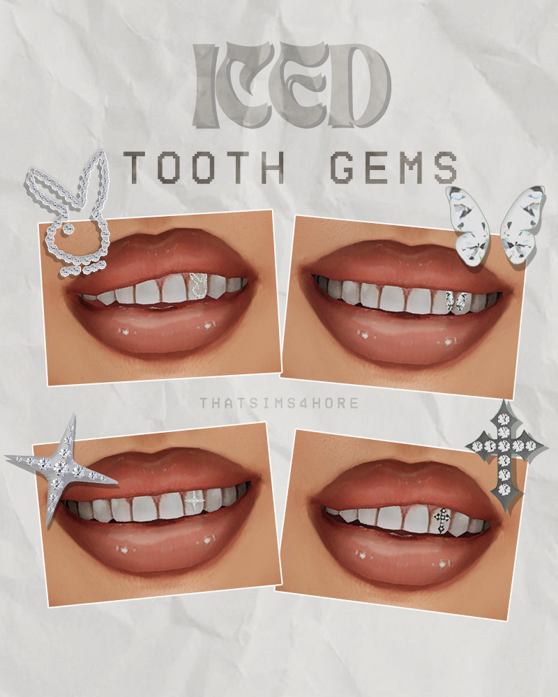 Скайсы "ICED tooth gems"