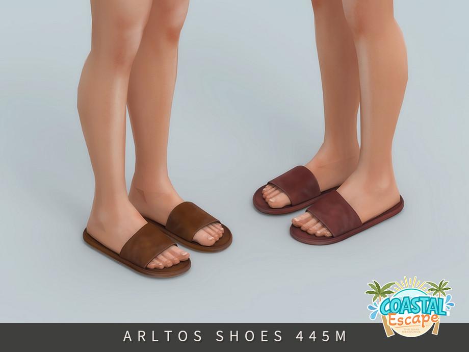 Шлепанцы для мужчин и детей "Leather Slide Sandals"