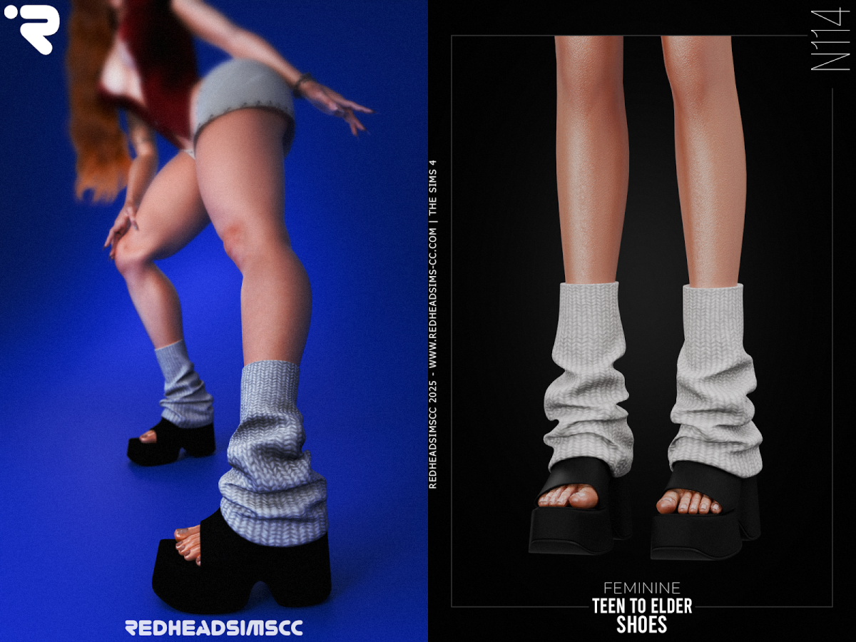 Шлепки с гетрами для симочек "AF SHOES N114"