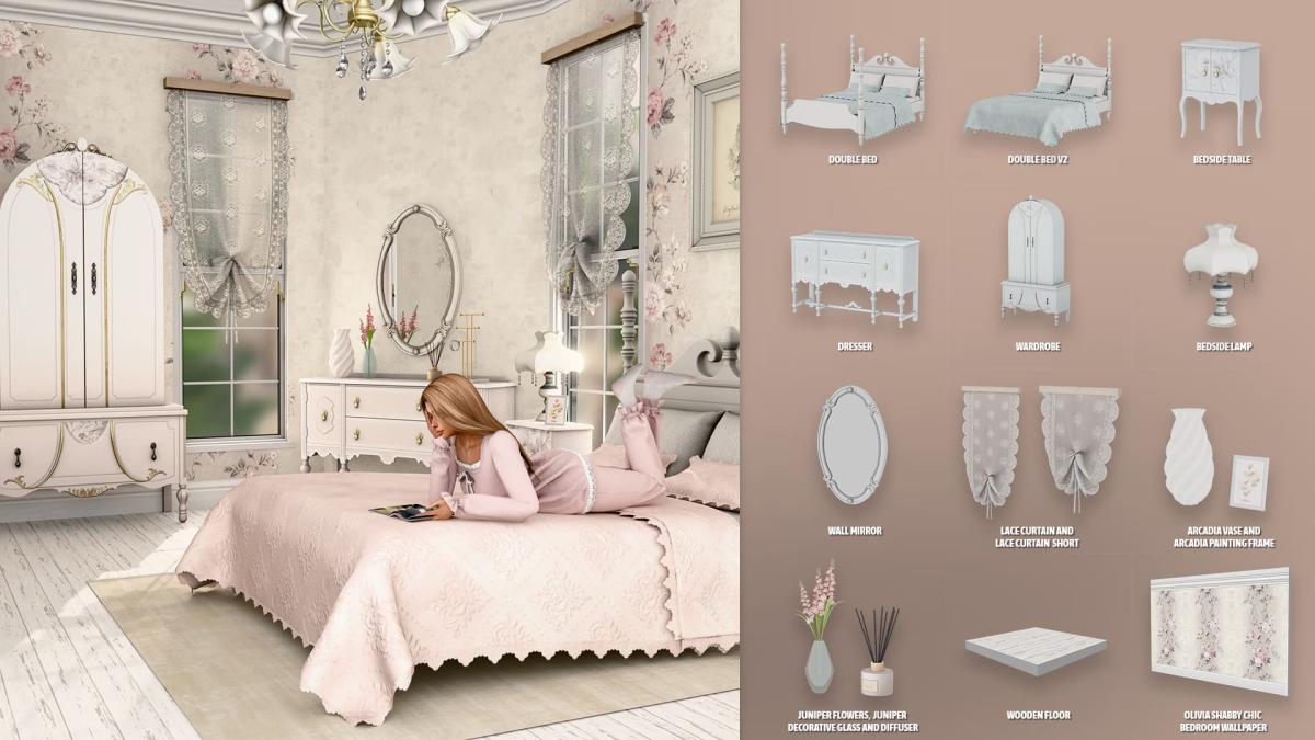 Спальня "Olivia Shabby Chic Bedroom"
