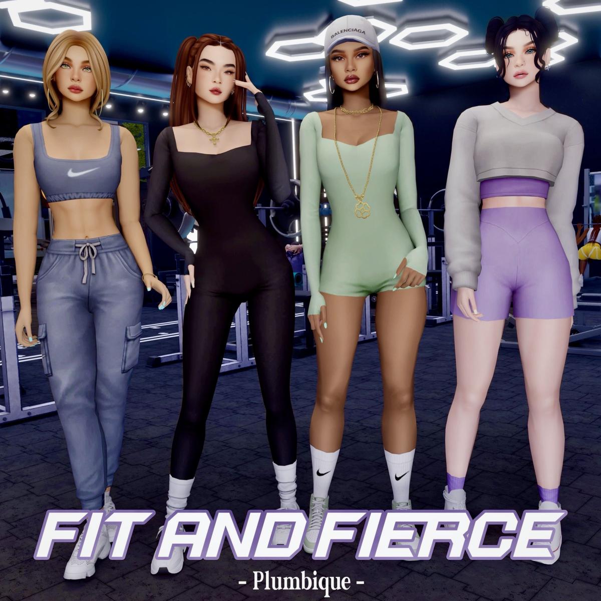 Спортивная коллекция для симочек "Fit and Fierce"