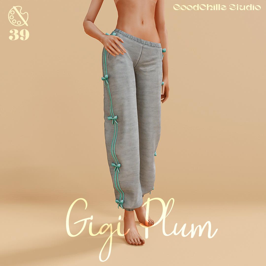 Спортивные штаны для симочек "Gigi Plum Oversized Sweatpants"