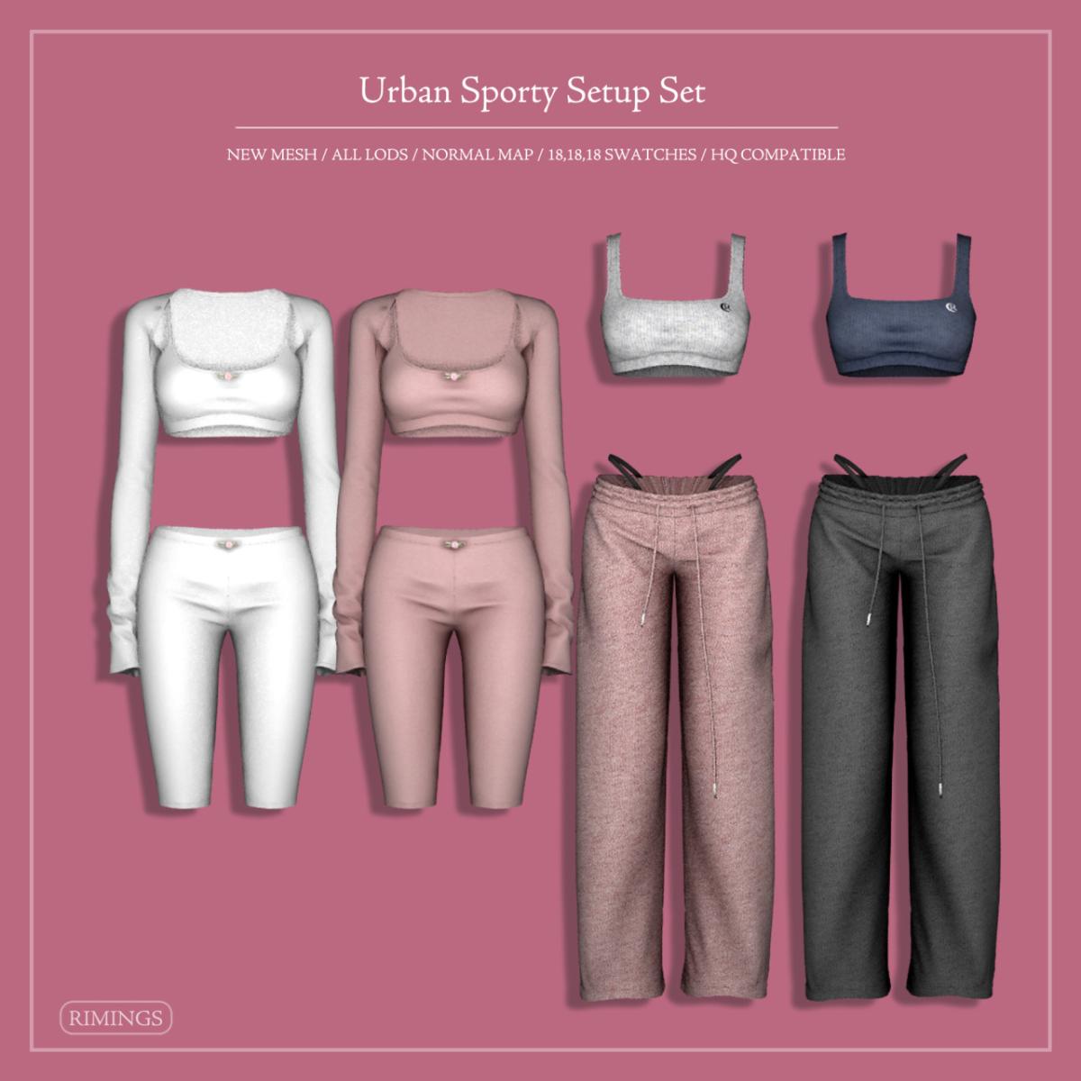Спортивный мини-сет для симочек "Urban Sporty Setup Set"