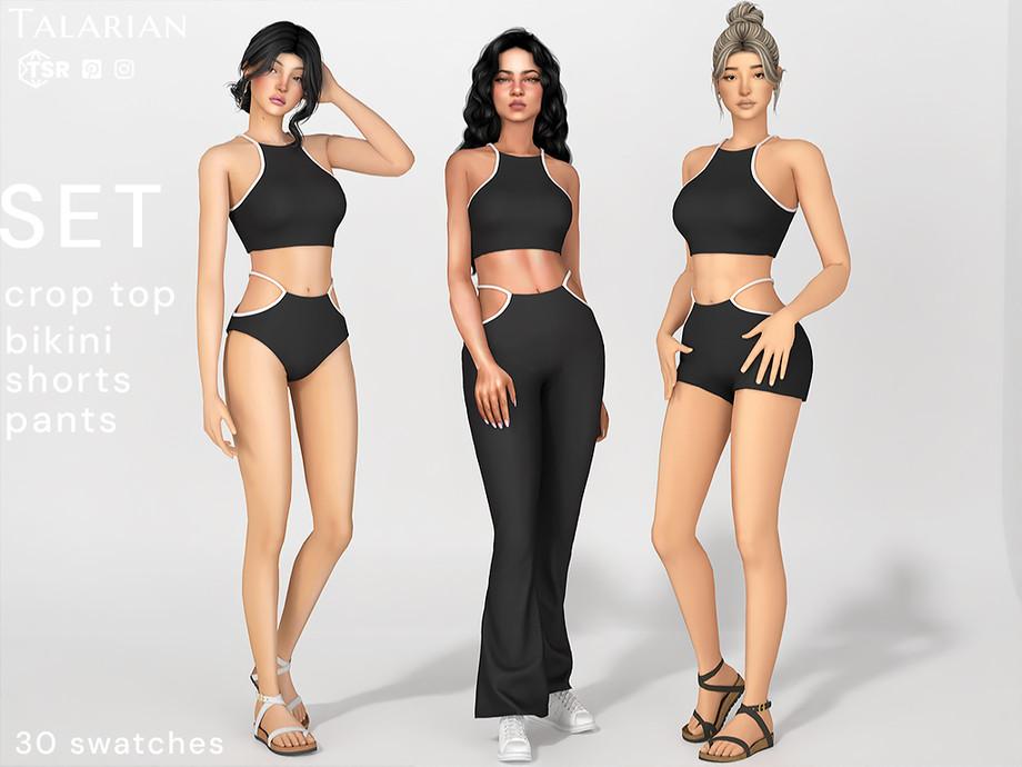 Спортивный мини-сет "Kaitlyn Cutout Clothing Set"