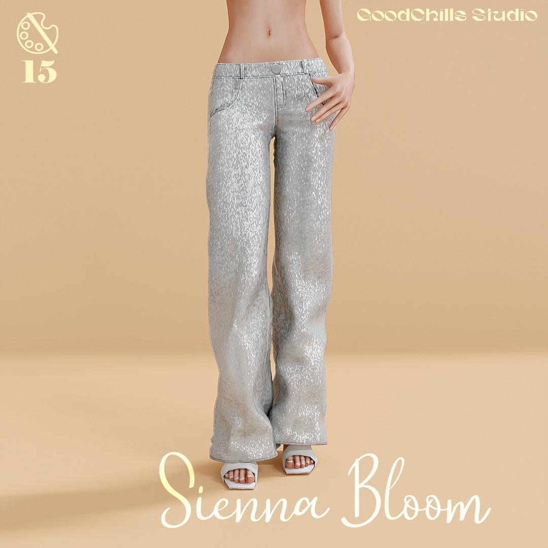 Штаны для симочек "Sienna Bloom Metallic Leather Pants"
