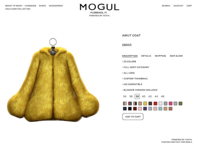 Шуба для симочек "Awut Coat"