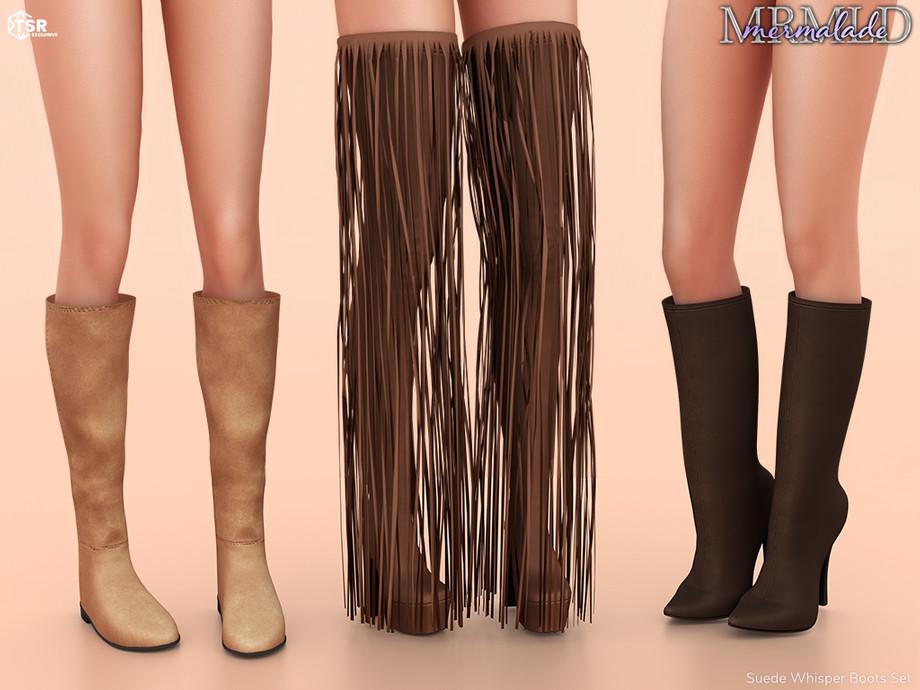 Мини-коллекция замшевых сапог "Suede Whisper Boots Set"