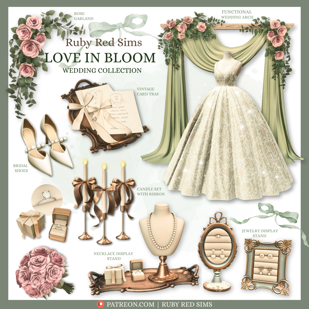 Свадебный мини-сет "Love in Bloom Wedding Collection"